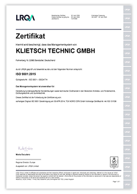 lrqa zertifikat klietsch technic gmbh